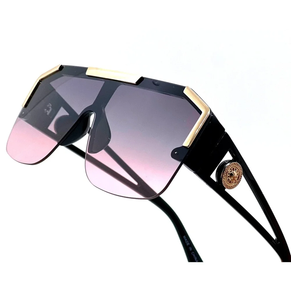 Oversized Fashion Sunglasses Sports Driving Glasses Gradient‎ Women UV400 Lentes